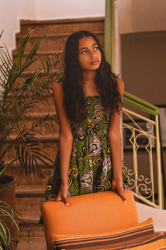 Idia Dress | Sage Blossom