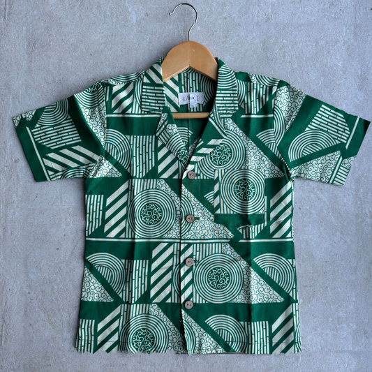 Pre-loved Temi Shirt | Geo Swirl Print