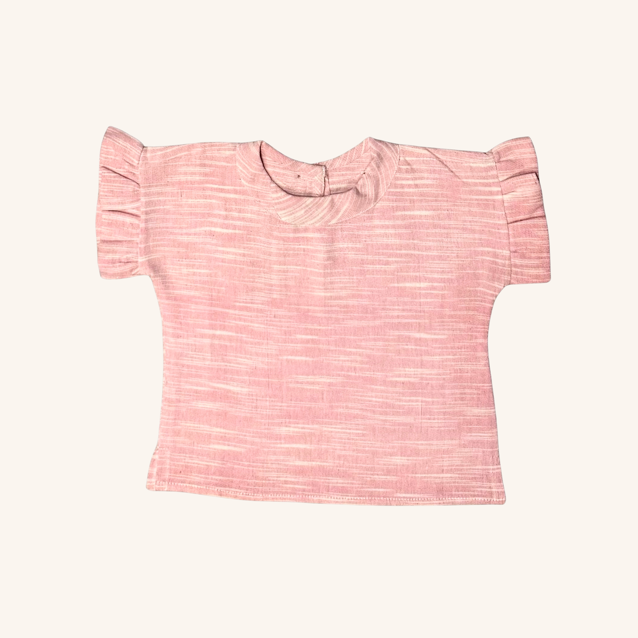 Ama Frilled Top | Sand Pink