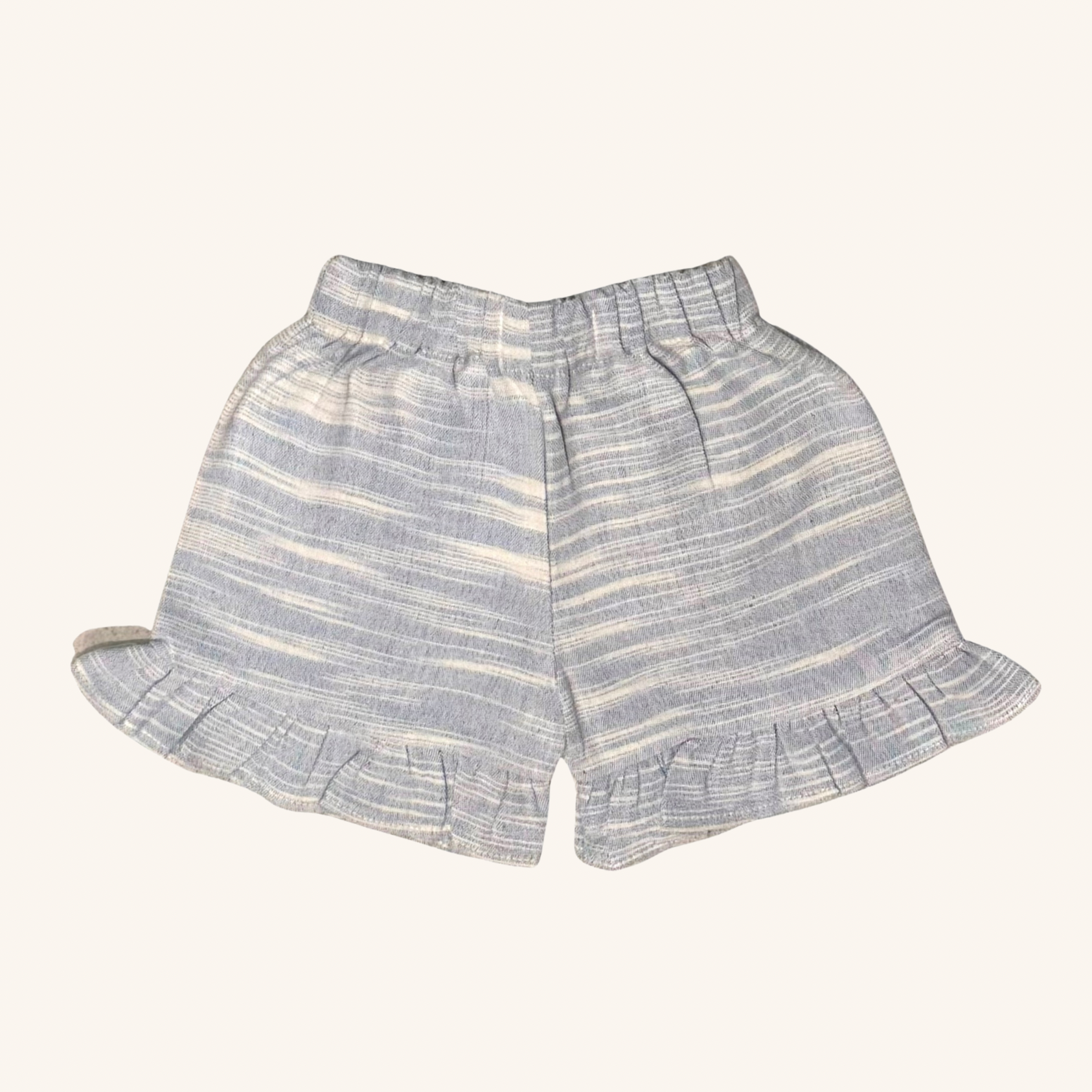 Ama Frilled Shorts | Sand Blue