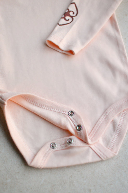 Long Sleeve Bodysuit<br> Rosewater