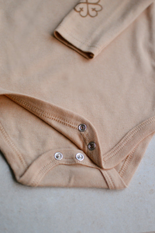 Long Sleeve Bodysuit<br> Caramel