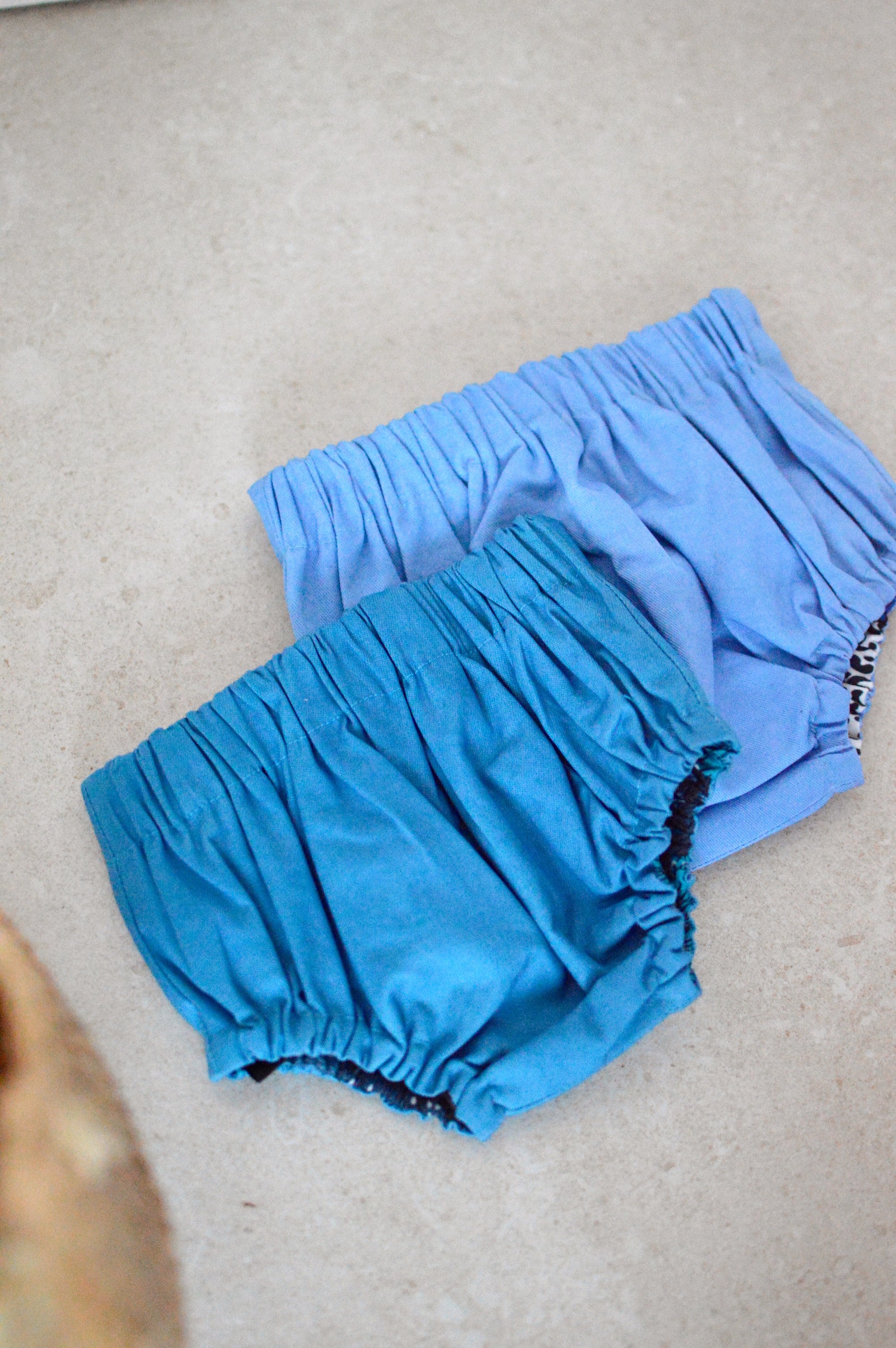 Reversible Indigo Bloomers