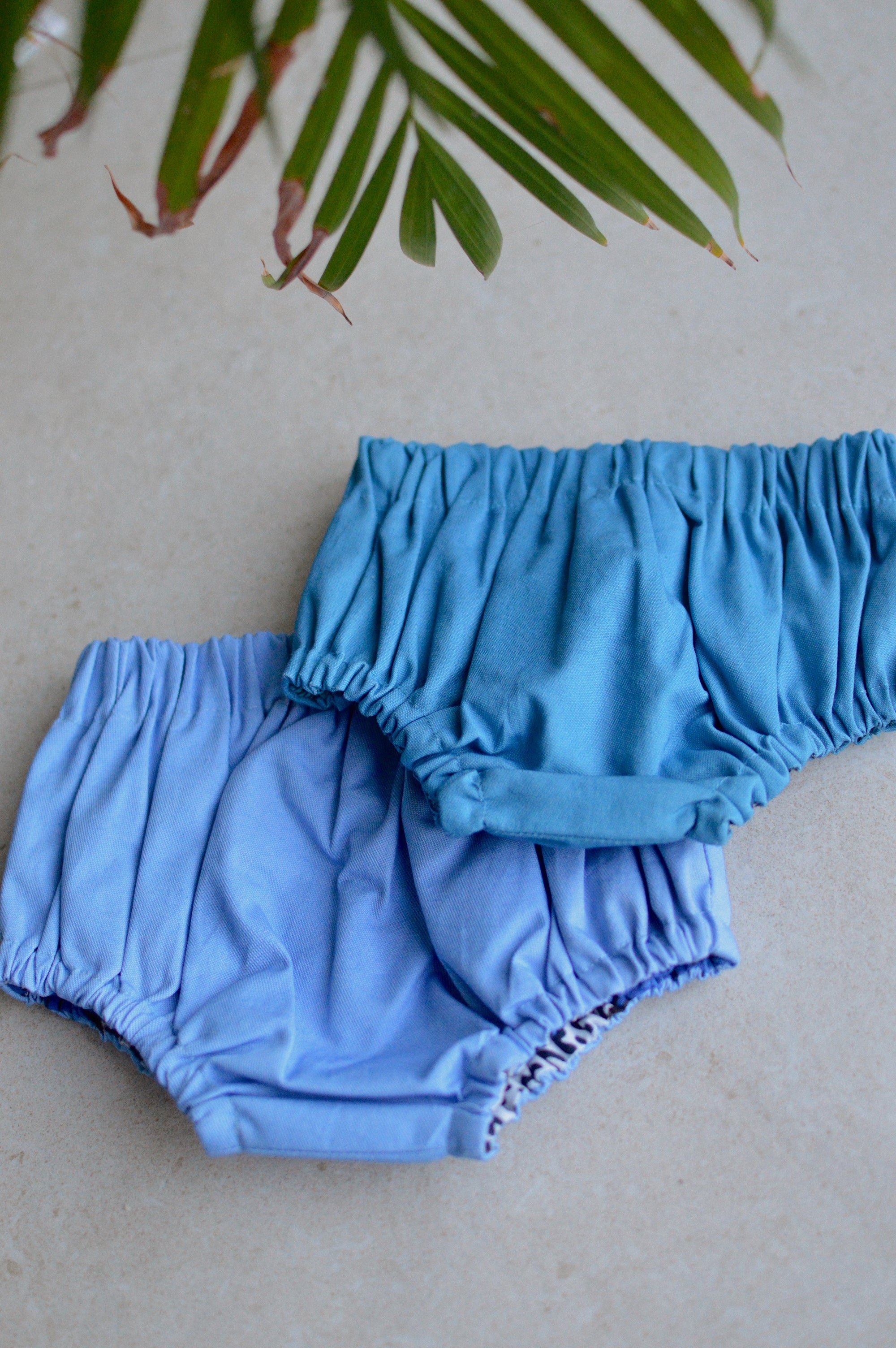 Reversible Indigo Bloomers