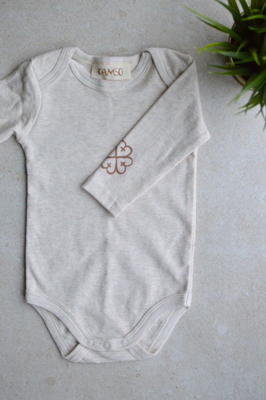 Long Sleeve Bodysuit<br> Natural